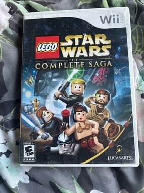 Lego Star Wars Wii Cover Art - Black Blue Gold